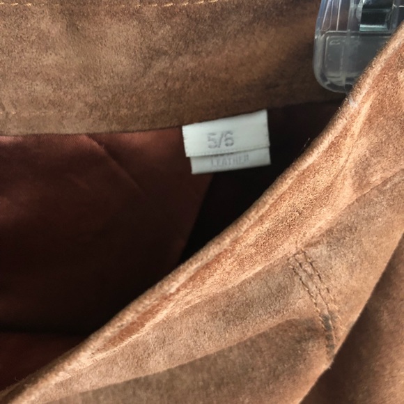 SOLD-Vintage Esprit Leather Skirt - Picture 4 of 7